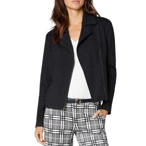 NWT LIVERPOOL TEXTURED LONG SLEEVE MOTO COAT Size L
